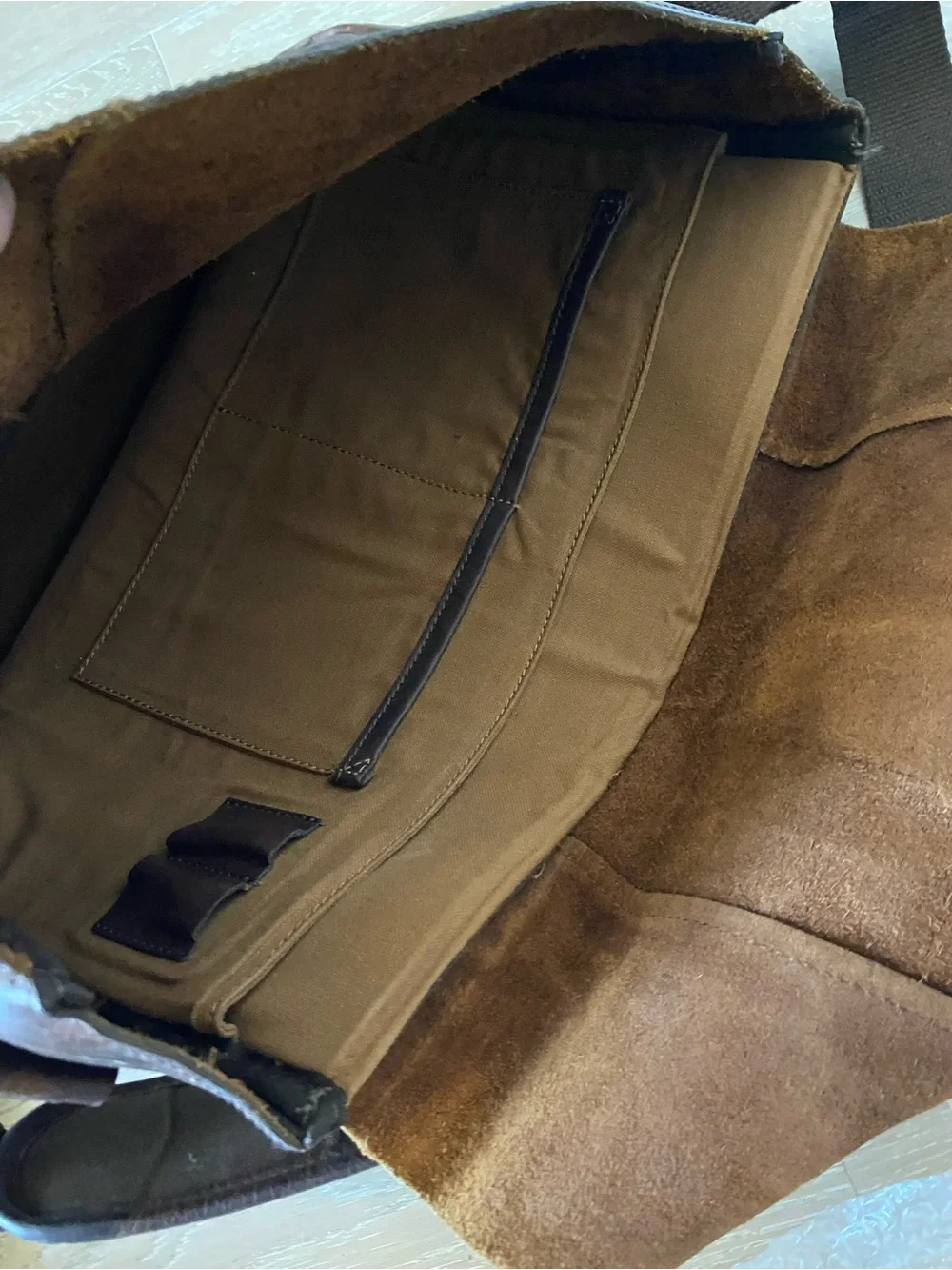Buffalo Jackson WALKER brown soft Leather Messenger Bag EXCELLENT CONDITION